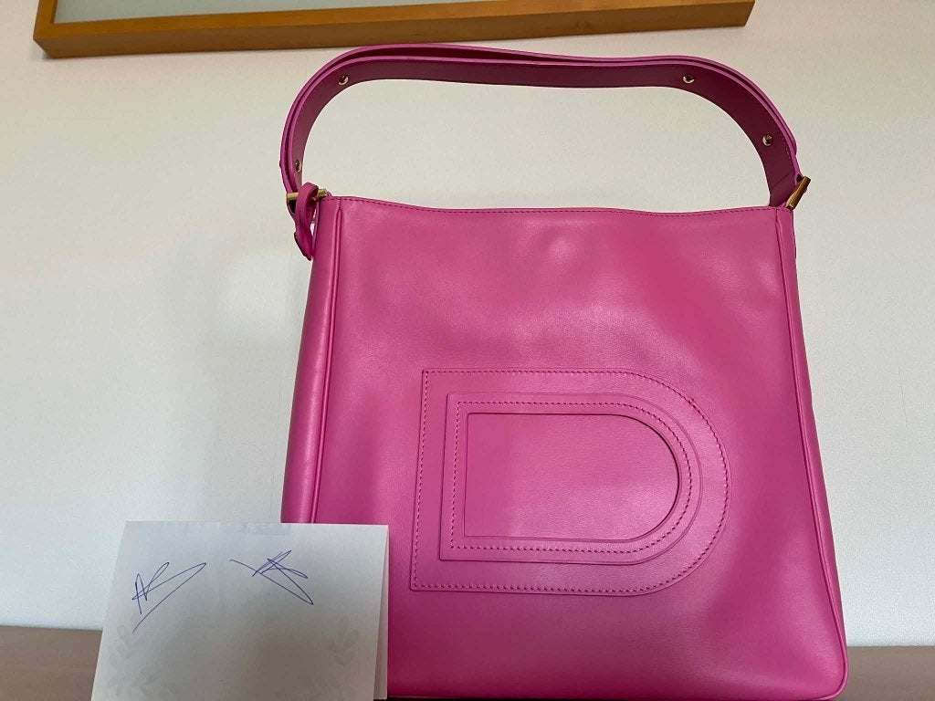Splinternieuwe Delvaux Louise Hobo MM Allure flamingo, Enlèvement, Neuf, Rose