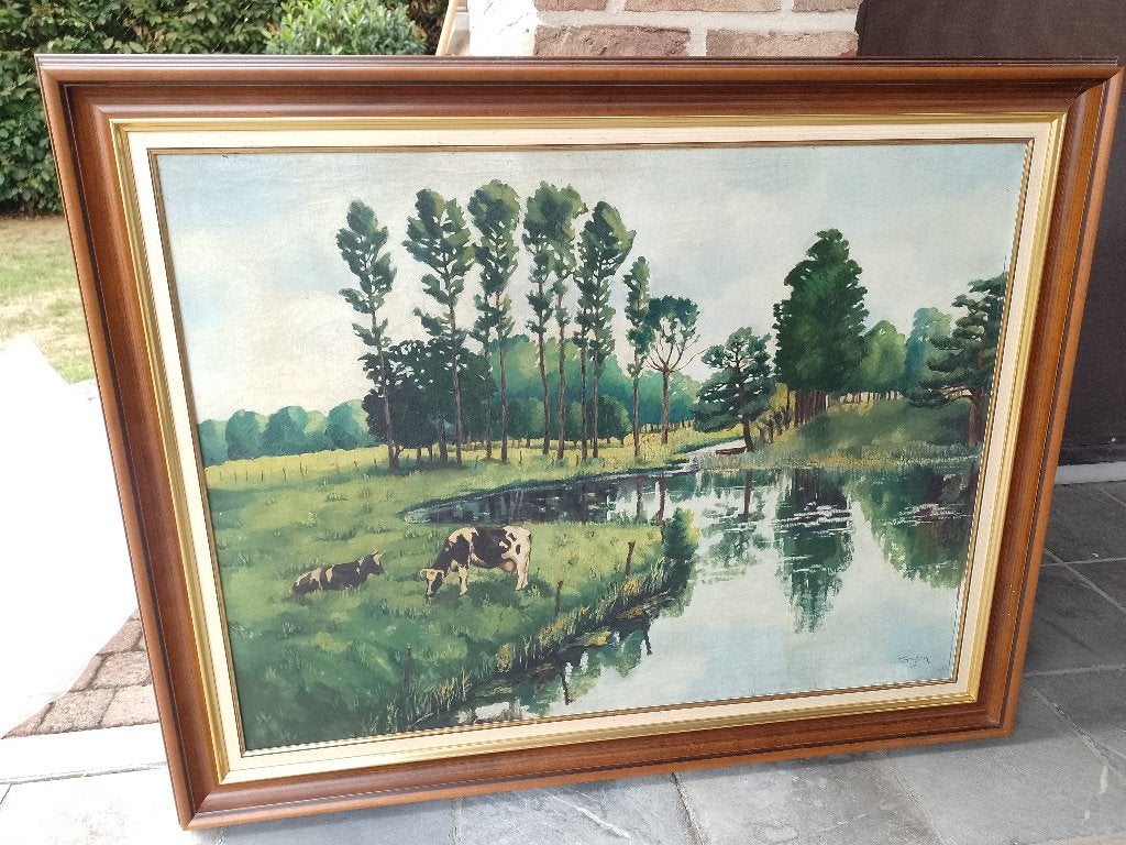 Bijzonder schilderij, Ophalen, Overige stijlen, Doek, Gesigneerd