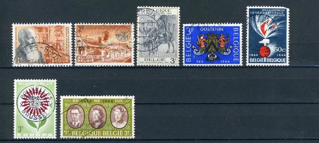(B) Année 1964 estampillée (1278-1306) -8, Timbres & Monnaies, Timbres | Europe | Belgique, Enlèvement ou Envoi, Affranchi, Oblitéré