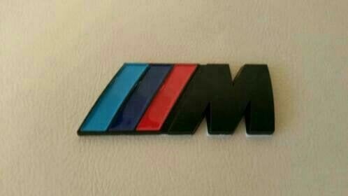 Bmw koffer mlogo mat zwart 82 mm x 30 mm, Ophalen of Verzenden