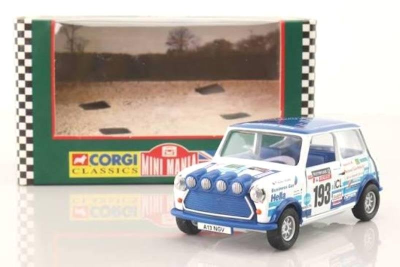Mini Cooper 1994 RAC rally British Gas Mini Corgi # 04424., Enlèvement ou Envoi, Comme neuf, Voiture