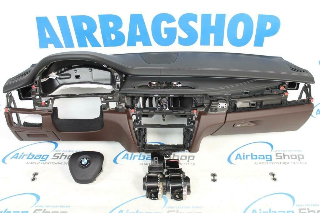 Airbag set Dashboard leer zwart/bruin HUD speaker BMW X6 F16, Enlèvement ou Envoi, Utilisé