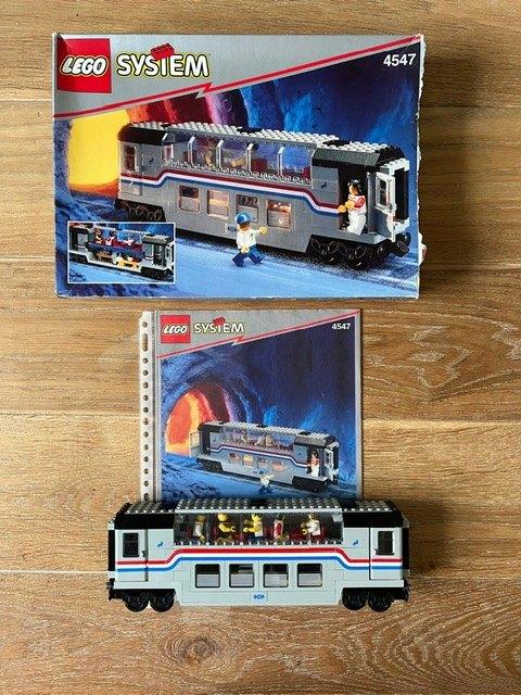 lego trein clubcar 4547 met doos 9v, Ophalen of Verzenden, Zo goed als nieuw, Complete set, Lego