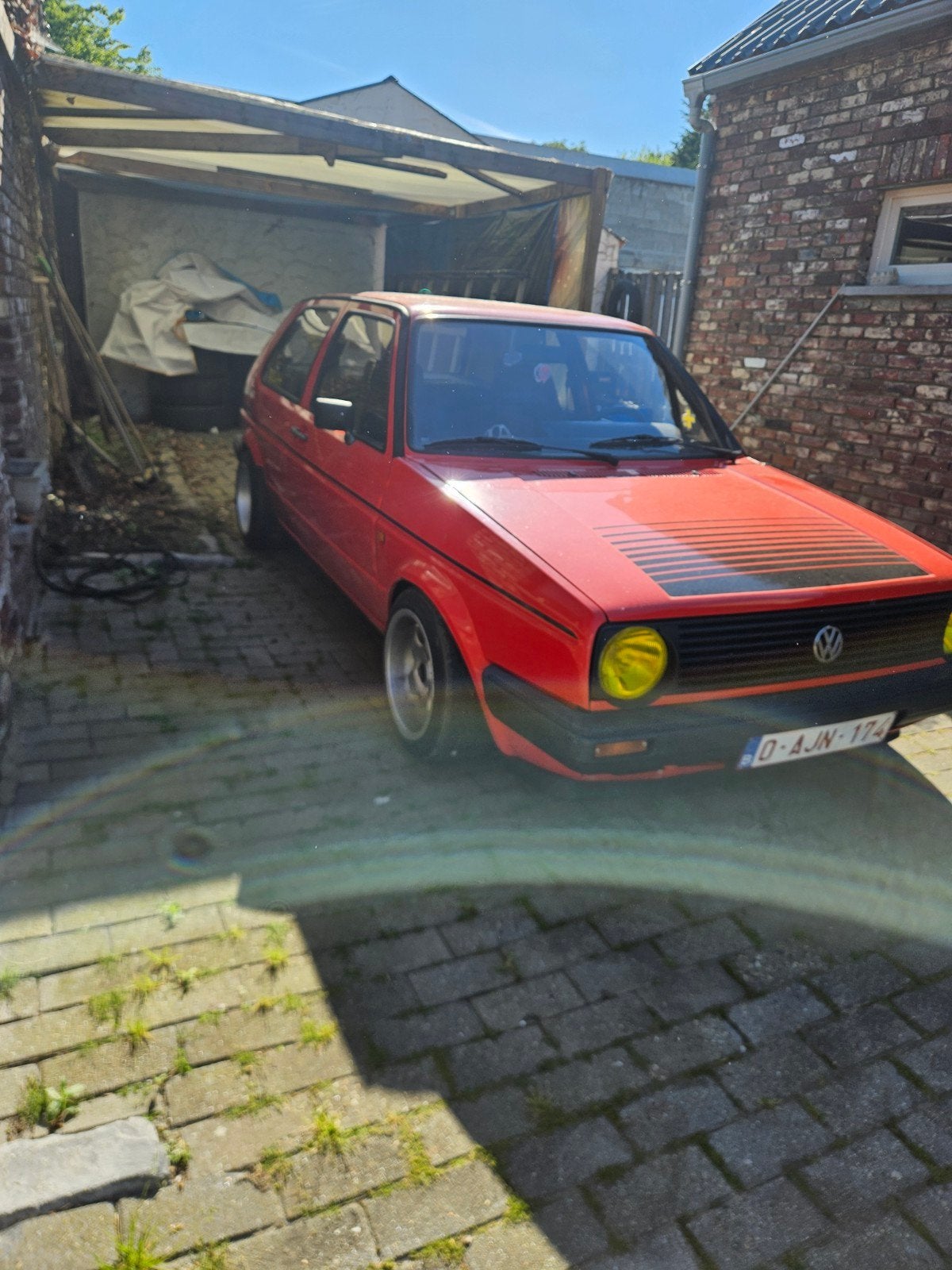 Golf mk2 1.3i, Rouge, Achat, Entreprise, Boîte manuelle