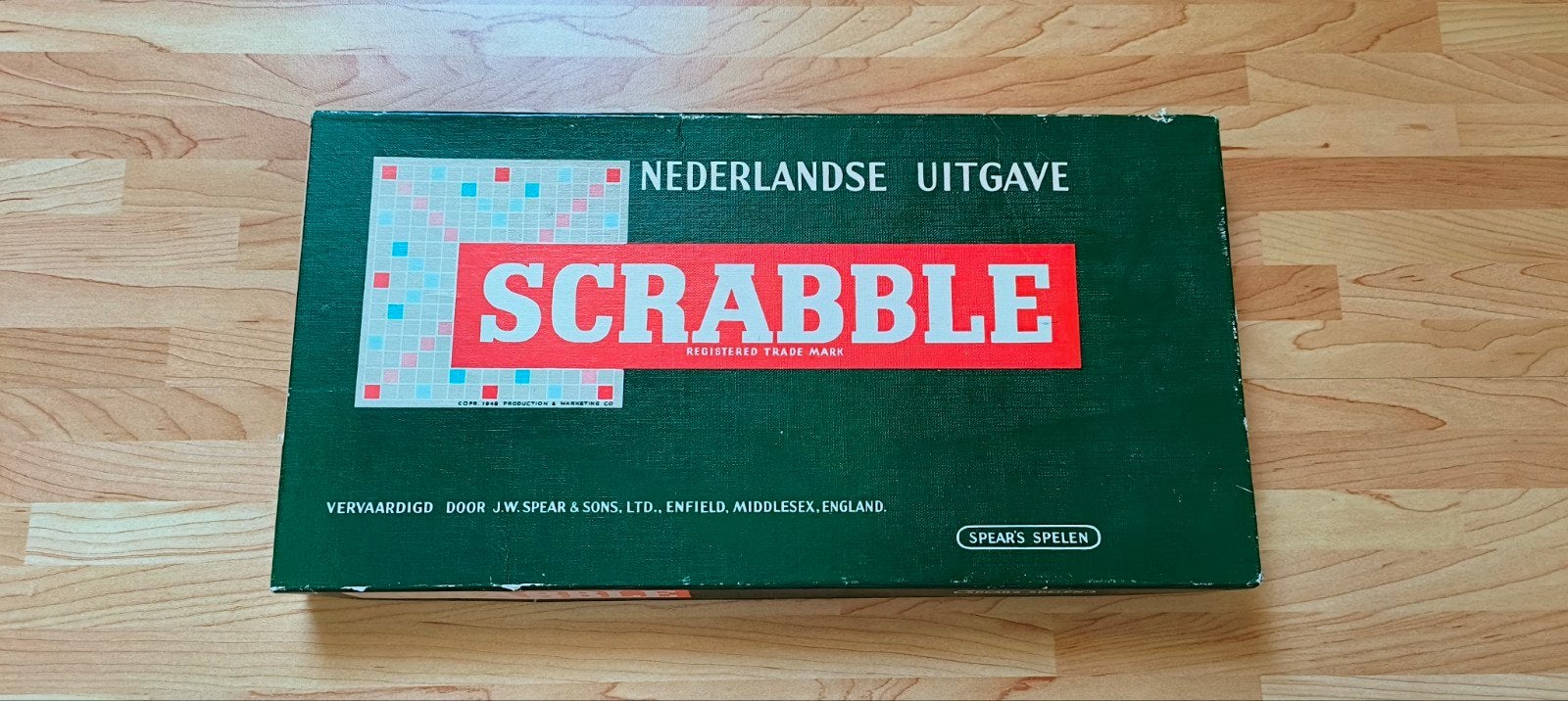 gezelschapsspel Scrabble met houten blokjes, Ophalen of Verzenden