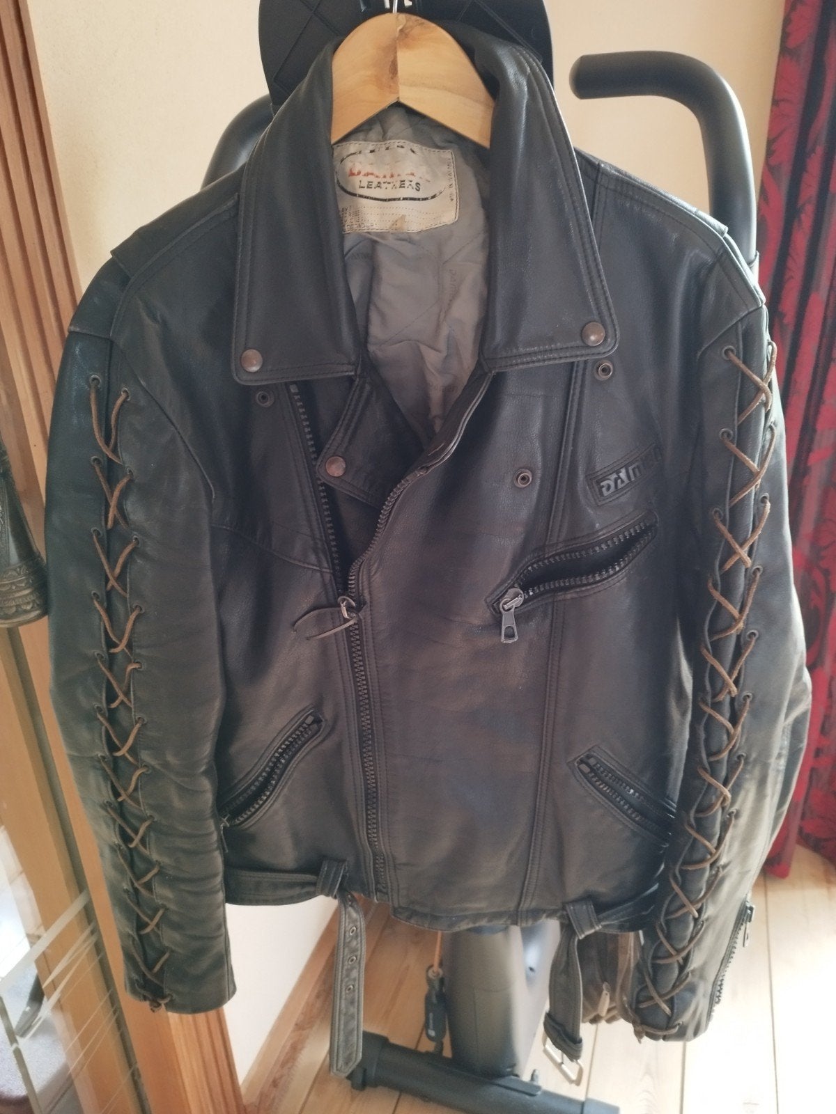 DAMEN lederen motorjas, Motoren, Kleding | Motorkleding, Ophalen of Verzenden, Jas | leer