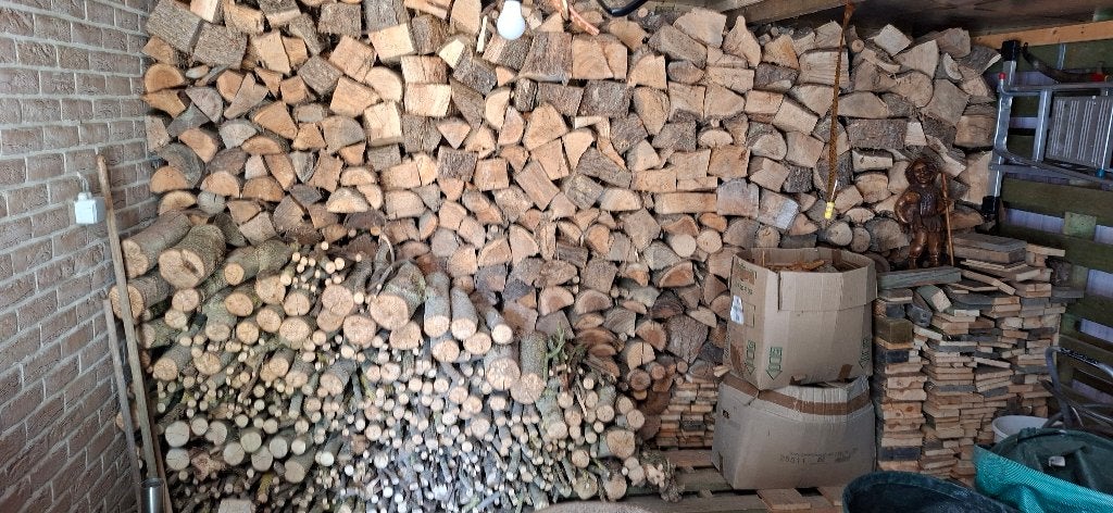 hout, Tuin en Terras, Brandhout, 6 m³ of meer, Ophalen, Eikenhout, Blokken