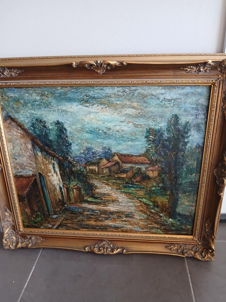 Schilderij Landschap.(1899-1976), Antiek en Kunst, Ophalen