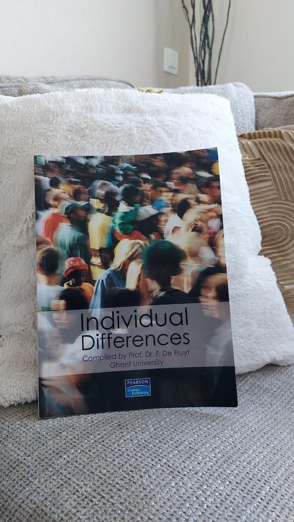 Individual differences, Boeken, Ophalen of Verzenden