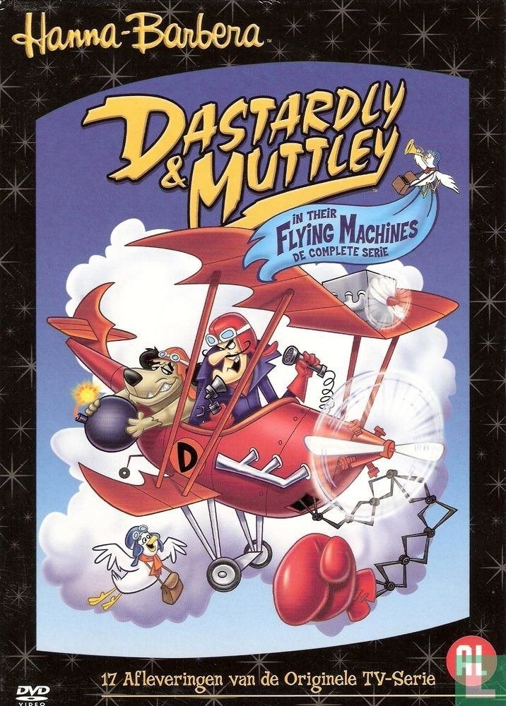 Dastardly & Muttley in Their Flying Machines (1969-1970) dvd, Cd's en Dvd's, Seizoen 1, Verzenden, Alle leeftijden, Nederlands