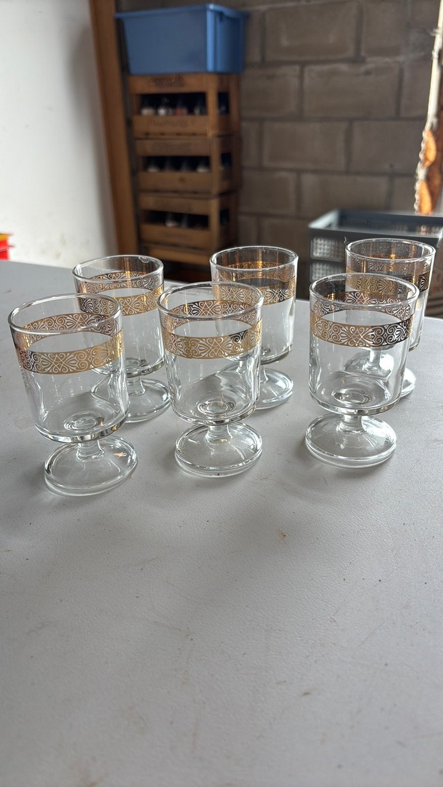 Vintage glazen, Ophalen of Verzenden, Zo goed als nieuw