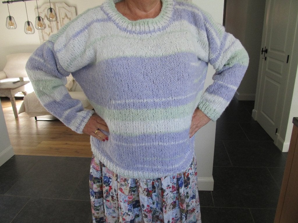 NIEUW GEBREIDE TRUI PAARS, Kleding | Dames, Ophalen of Verzenden, Nieuw, Meerkleurig