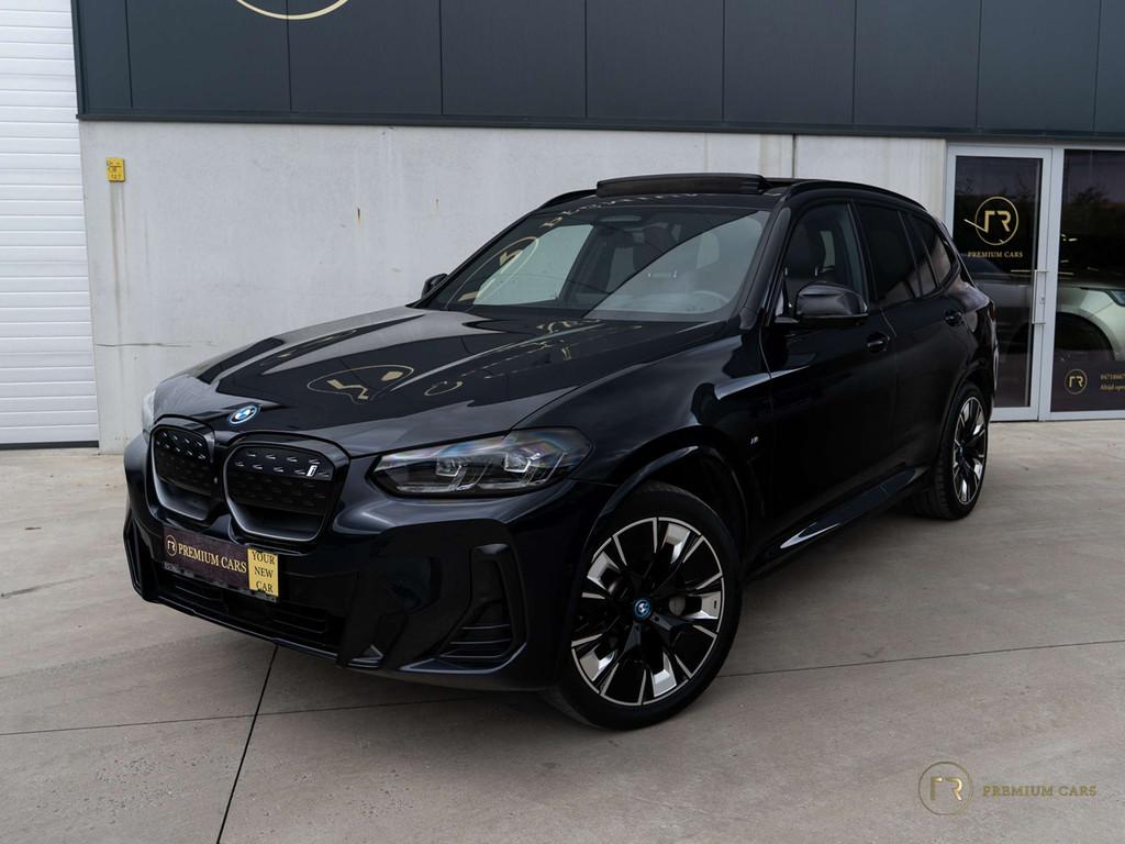 BMW iX3 80 kWh l Impressive l M-Pack l Pano l H/K l BTW, Auto's, BMW, Automaat, Gebruikt, Zwart, Zwart