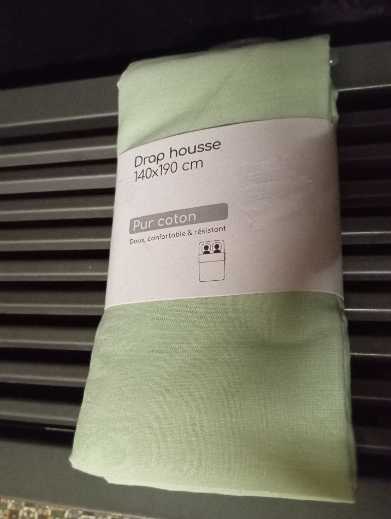 Drap housse coton 2 personnes, Maison & Meubles, Neuf, Drap-housse ou Taie d'oreiller, Enlèvement, Coton