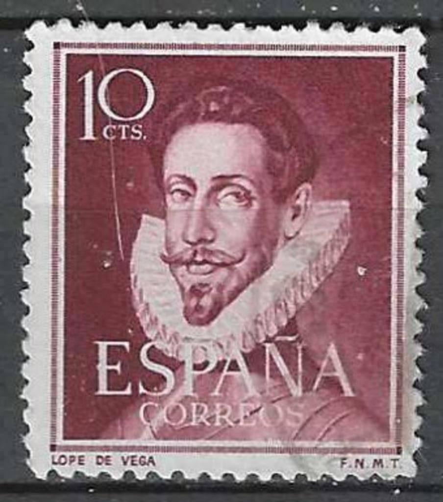 Spanje 1951 - Yvert 822 - Felix Lope de Vega y Carpio (ST), Verzenden, Gestempeld