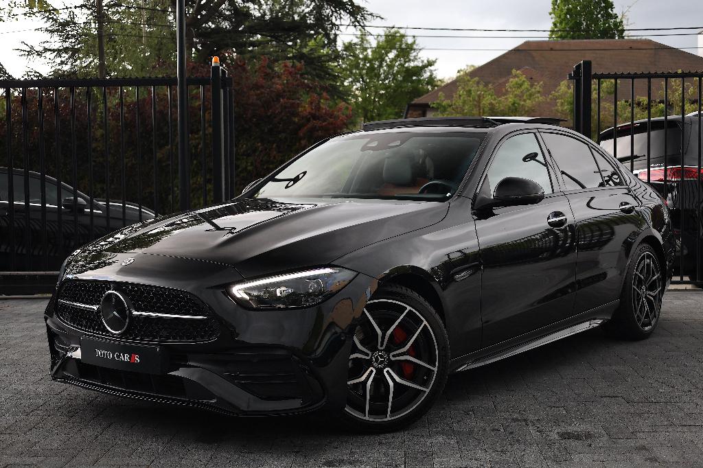 Mercedes-Benz C 220 /// AMG PACK ///, Auto's, Mercedes-Benz, 118 g/km, Euro 6, Zwart, Leder
