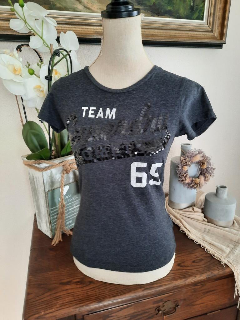 Chemise Superdry taille S, Manches courtes, Gris, Superdry, Taille 36 (S)