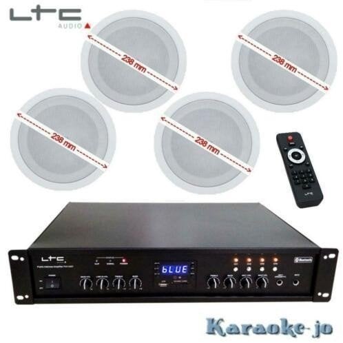 Muziek systeem met 4 x 30 Watt Plafondspeakers, Ophalen of Verzenden, Nieuw, Speakers, Overige merken