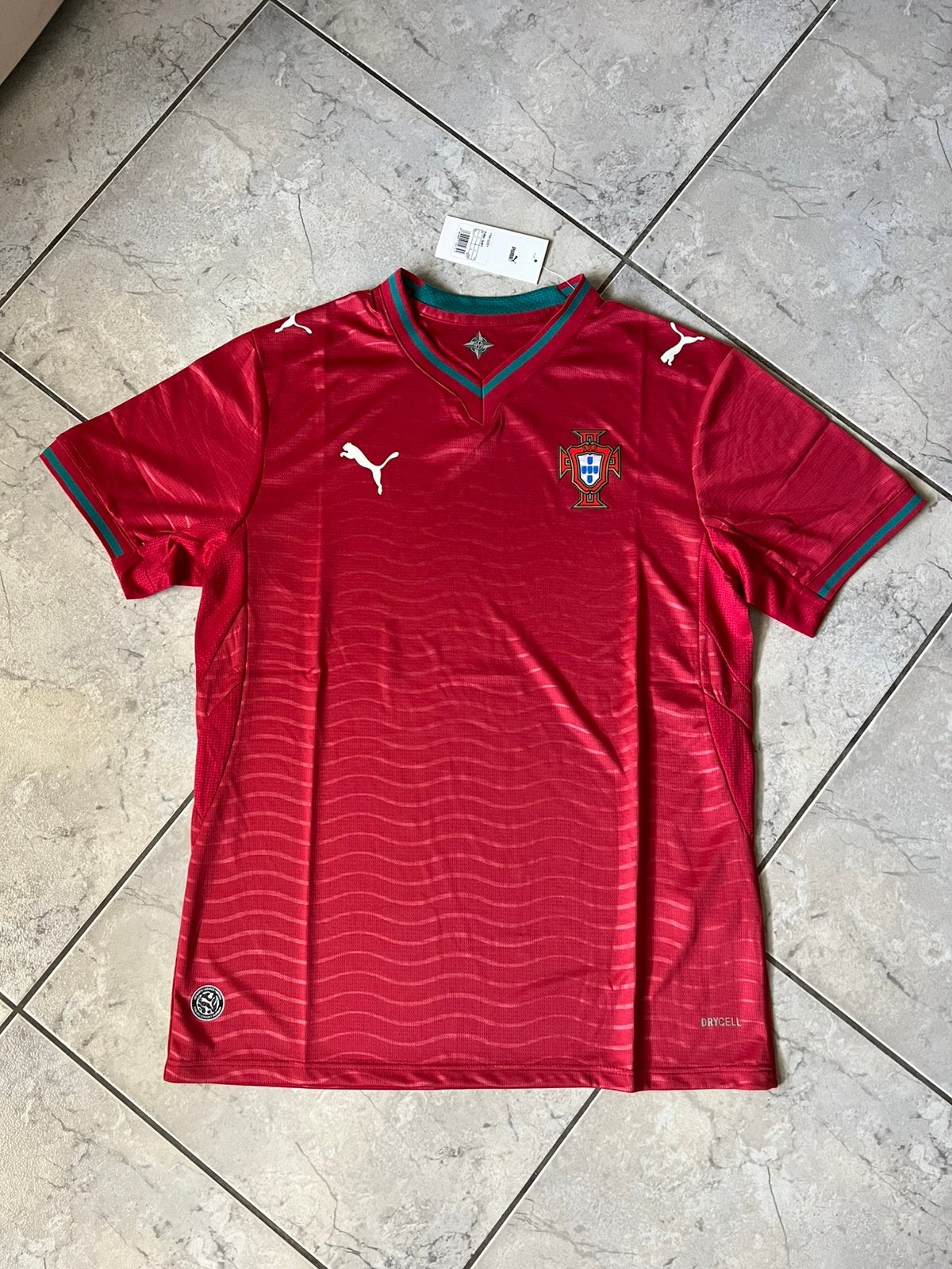 Maillot de football de la Coupe du monde 2026 du Portugal, Taille L, Envoi, Comme neuf, Maillot