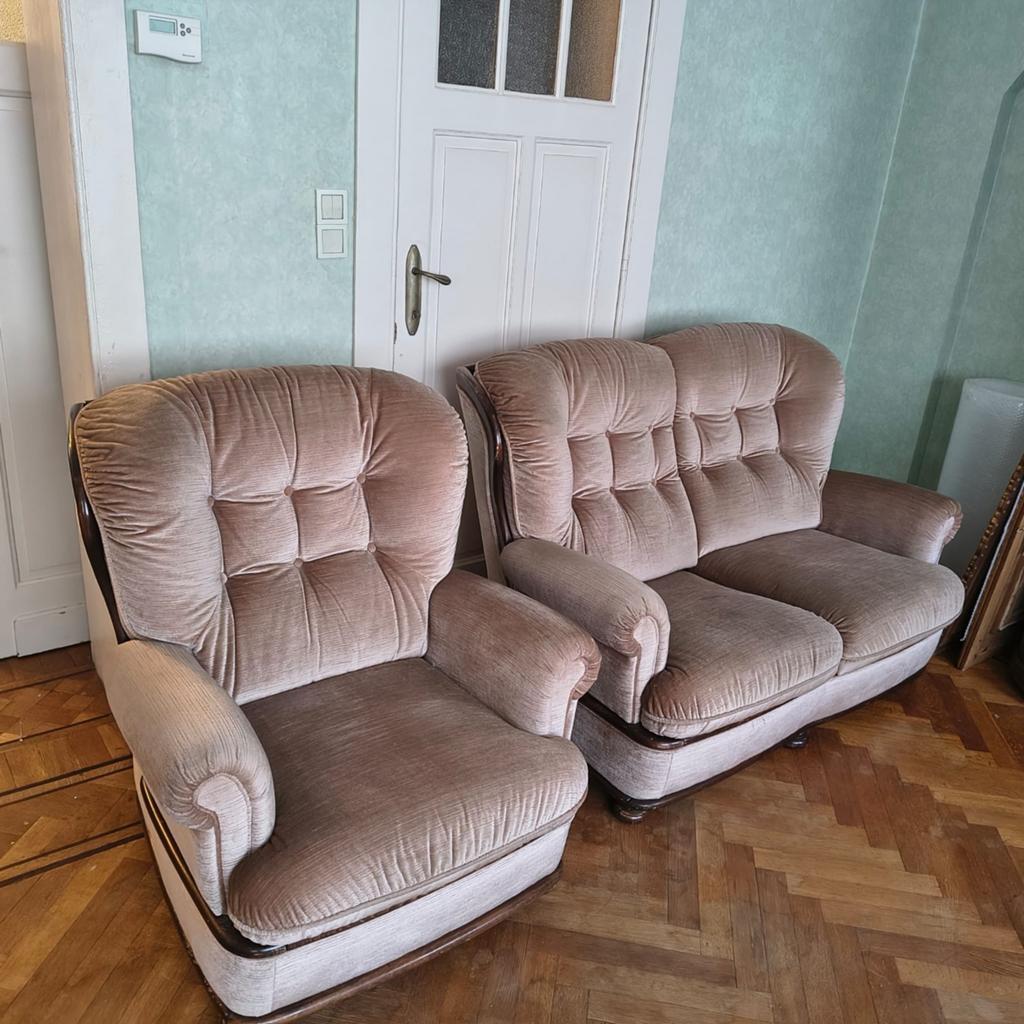 Fauteuil salon salon en velours  ensemble ou à la pièce, Enlèvement