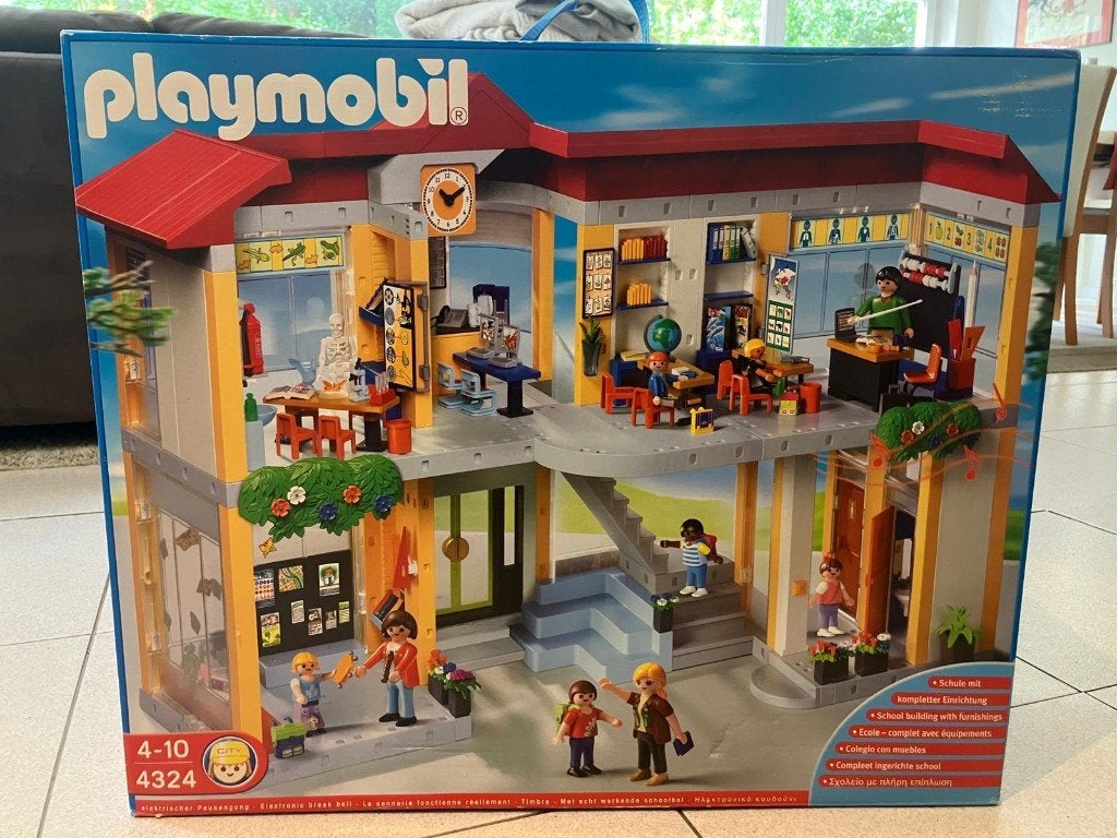 École Playmobil 4324, Enfants & Bébés, Bâtiment, Autres séries, Utilisé, Kit complet