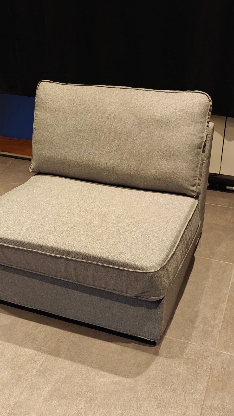 Fauteuil convertible Kivik Ikea, 90 cm, Gris, Enlèvement, 220 cm