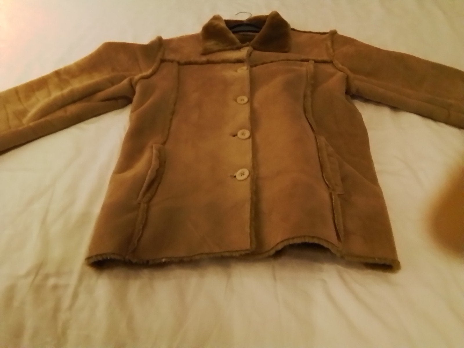 winterjas in camelkleur, Ophalen, Maat 38/40 (M)