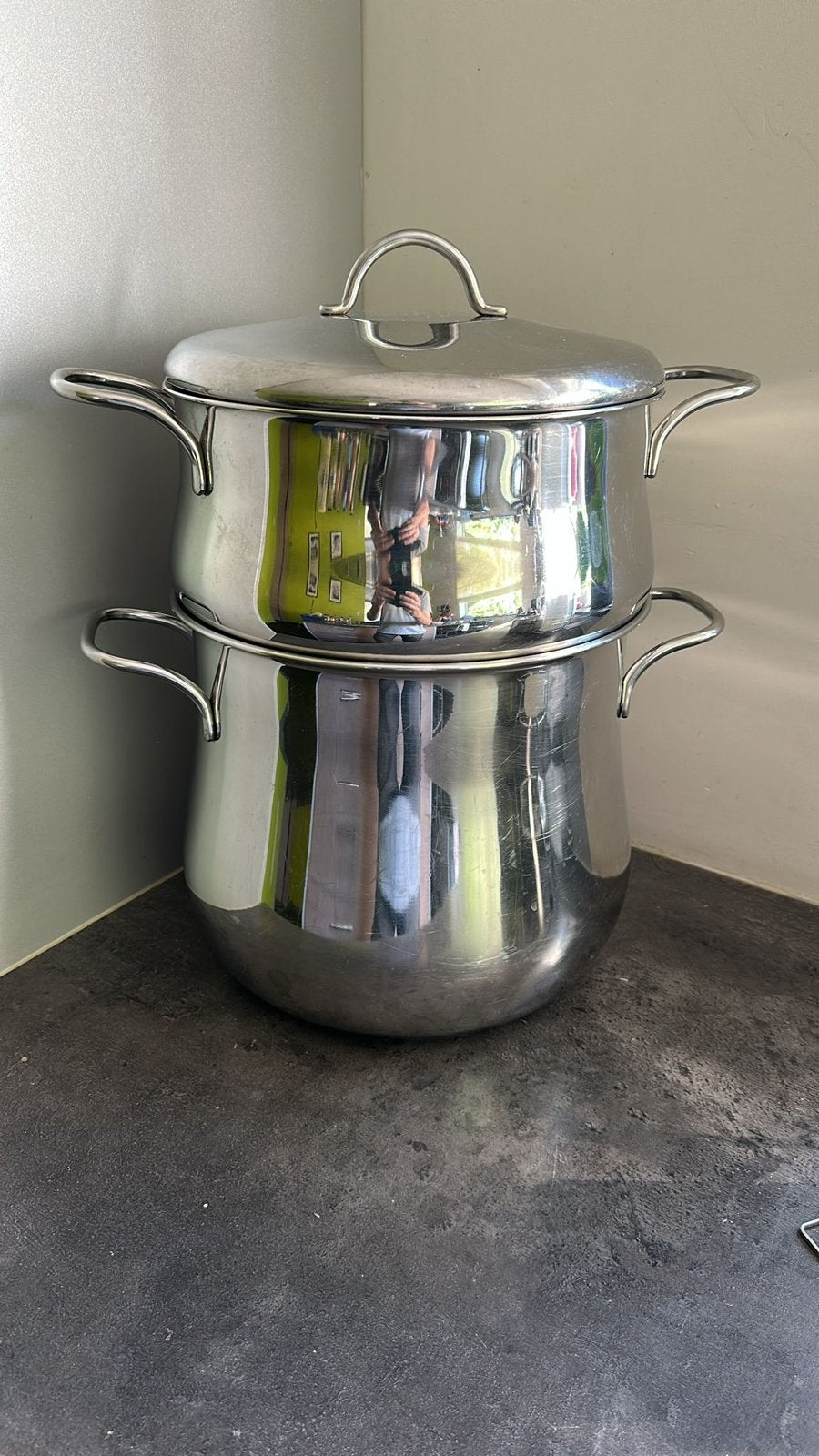 Grote couscousiere 13L, Huis en Inrichting, Keuken | Potten en Pannen, Ophalen, Zo goed als nieuw