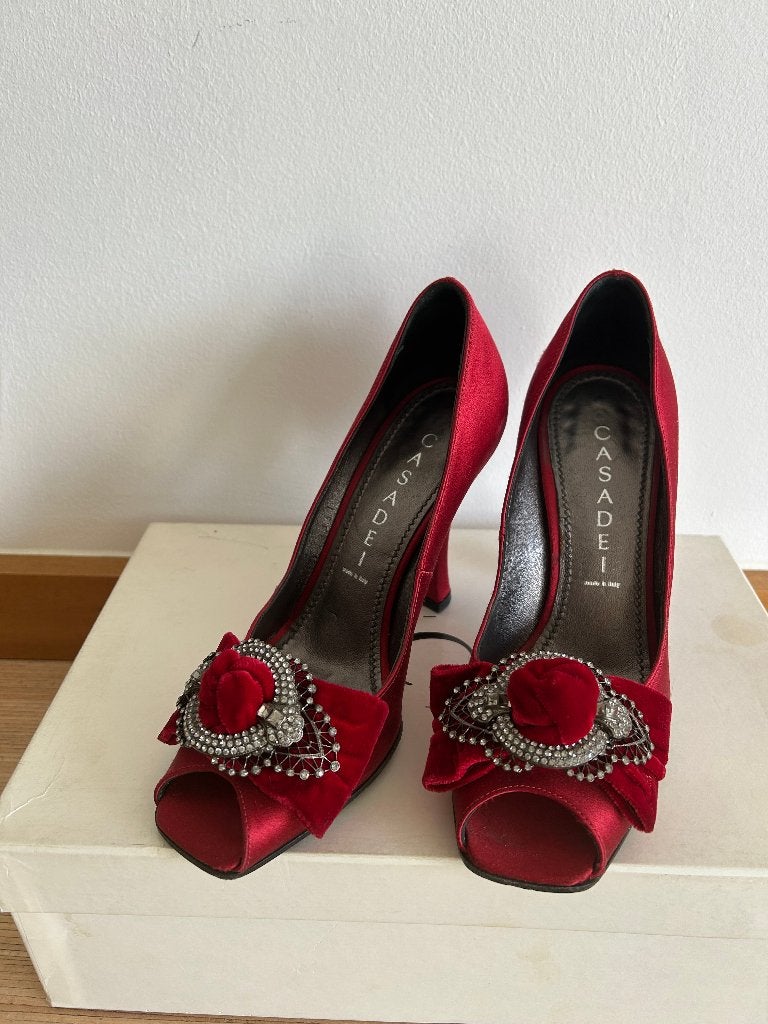 Casadei pumps, maat 35, rood, Pumps, Ophalen of Verzenden, Gedragen, Casadei