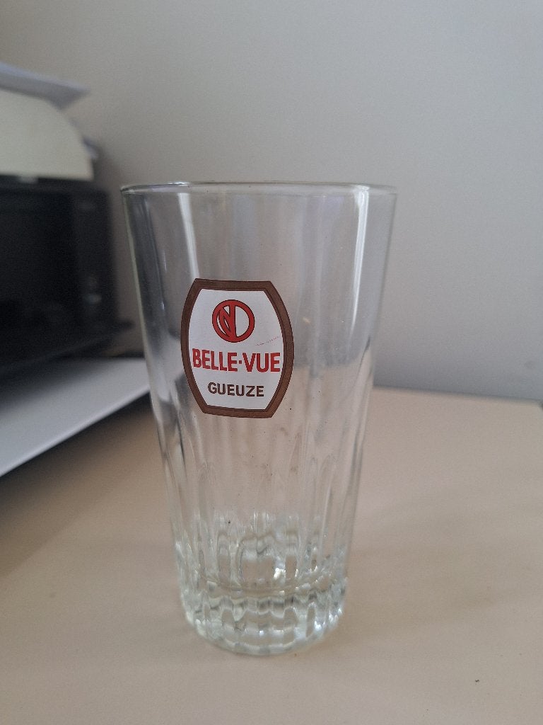 bierglas belle vue geuze, Verzamelen, Ophalen of Verzenden, Zo goed als nieuw, Glas of Glazen