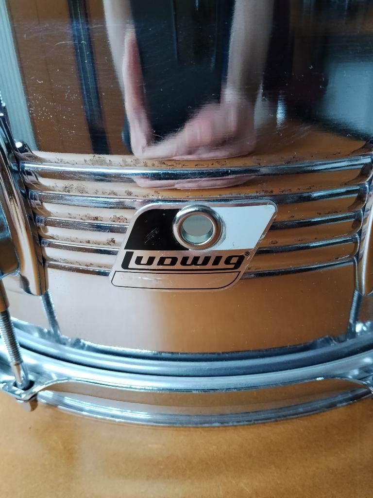 Ludwig snare - B/W badge, Ophalen, Gebruikt, Ludwig