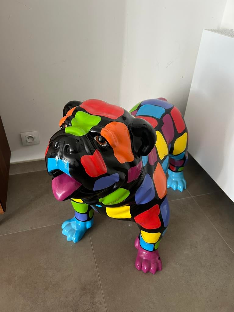 Statue de chien époxy, Enlèvement, Comme neuf, Animal