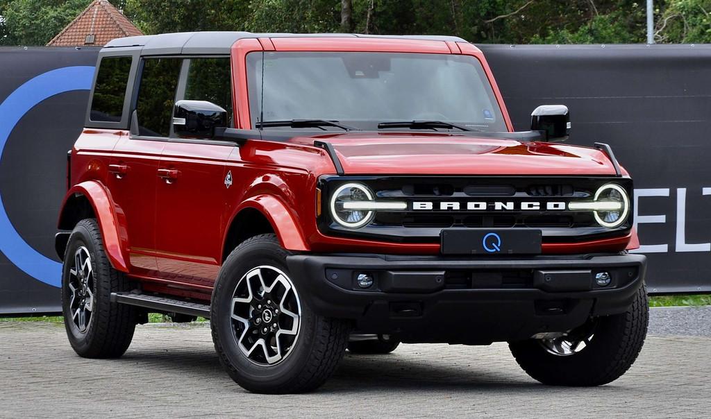 Ford Bronco V6 OUTER BANKS B&O 360° CAM CARPLAY ZETELVERW, Auto's, Ford USA, Automaat, Sound system, Gebruikt, Overige kleuren
