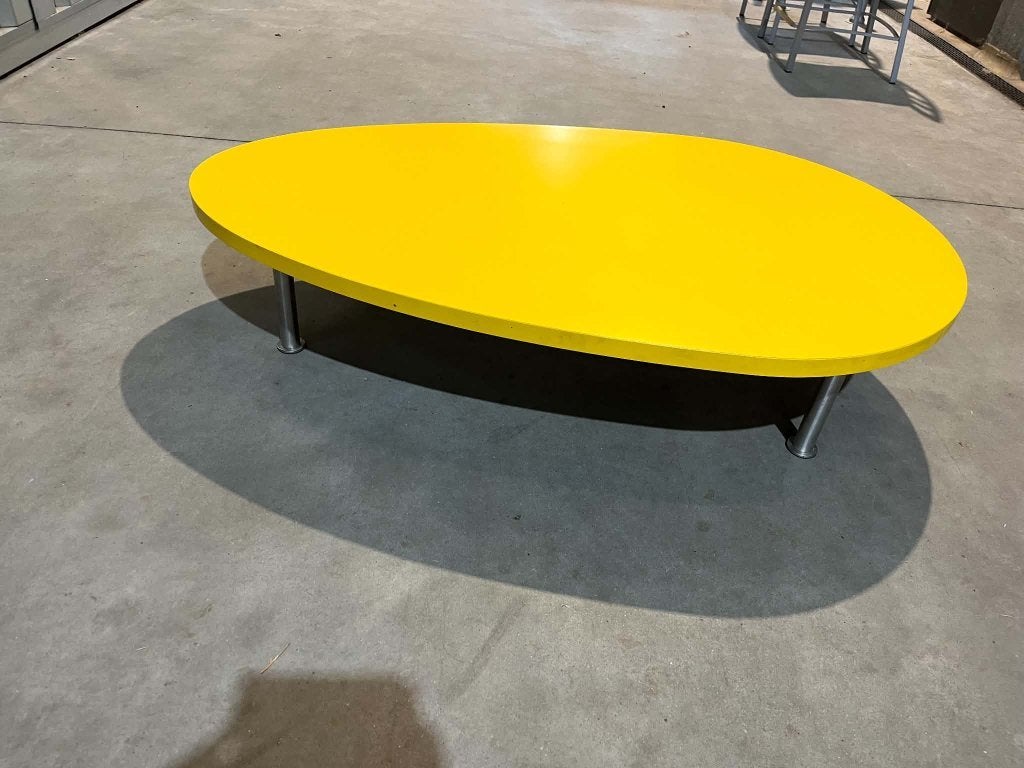 Eettafel + 2 hoge stoelen + salontafel, Ophalen, Gebruikt