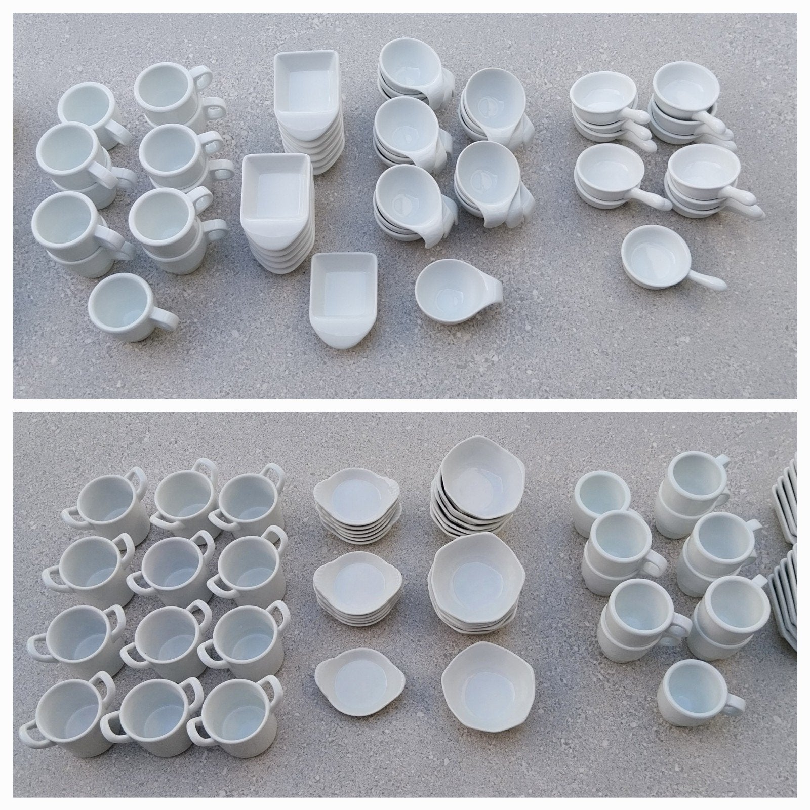 amuse potjes in porselein, 82 stuks, Huis en Inrichting, Ophalen, Nieuw, Porselein