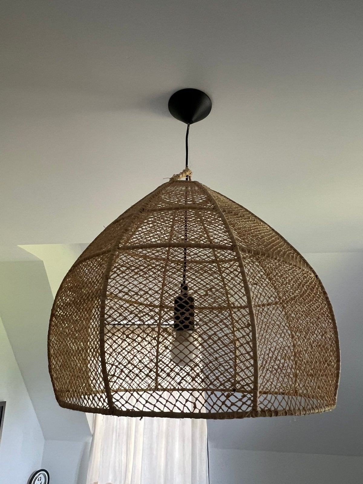 Rotan lamp, Ophalen, Zo goed als nieuw