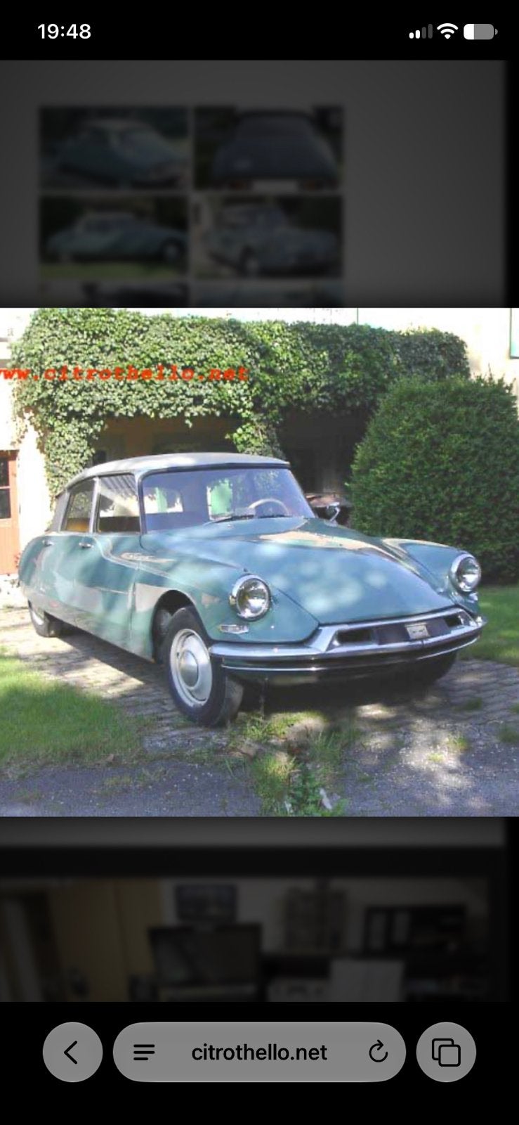 Citroen ds / id 19p, Voorwielaandrijving, 4 deurs, Stof, Citroën