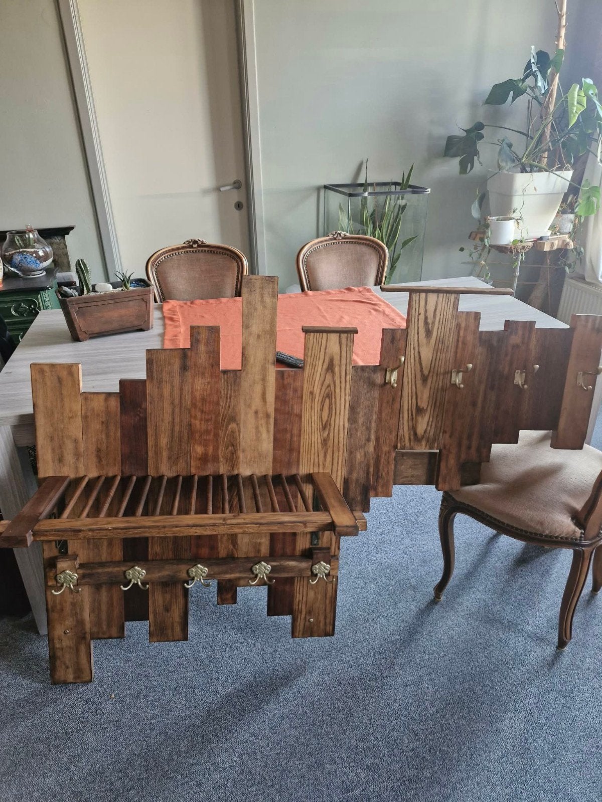 Unieke houten kapstok – handgemaakt en nieuw, Enlèvement