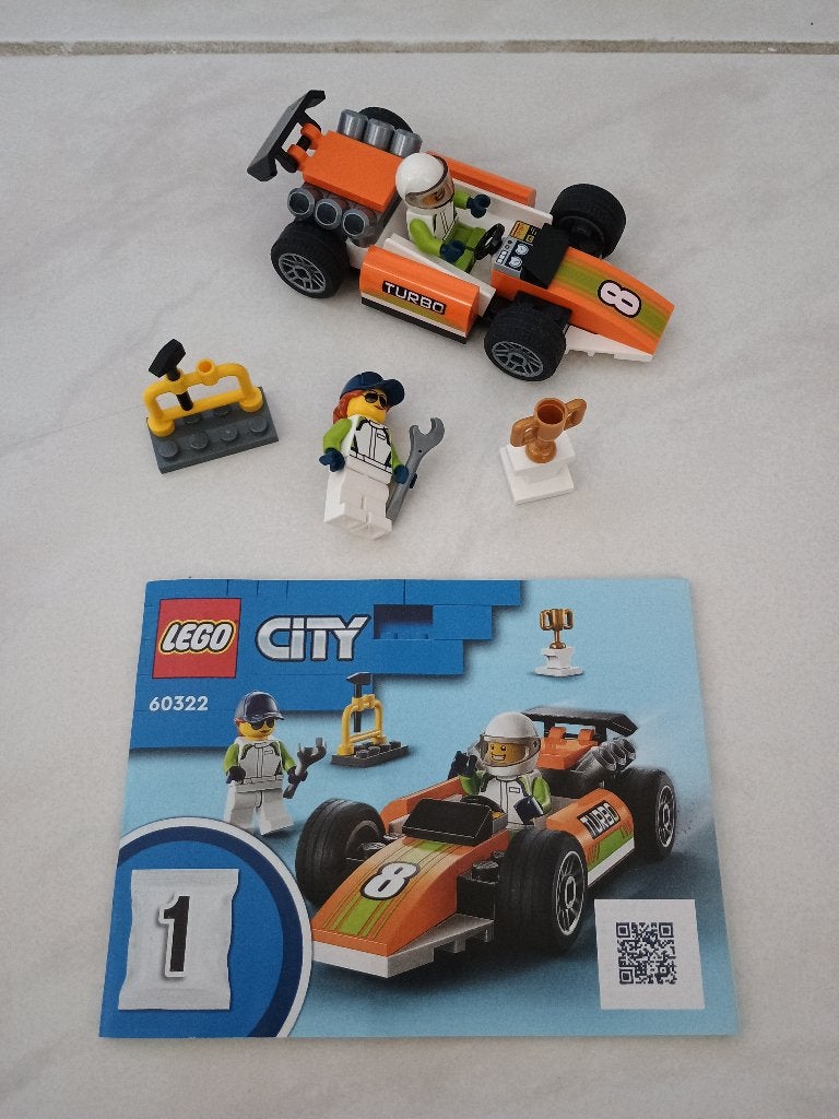 Lego City Racewagen 60322, Kinderen en Baby's, Speelgoed | Duplo en Lego, Ophalen, City, Lego, Zo goed als nieuw