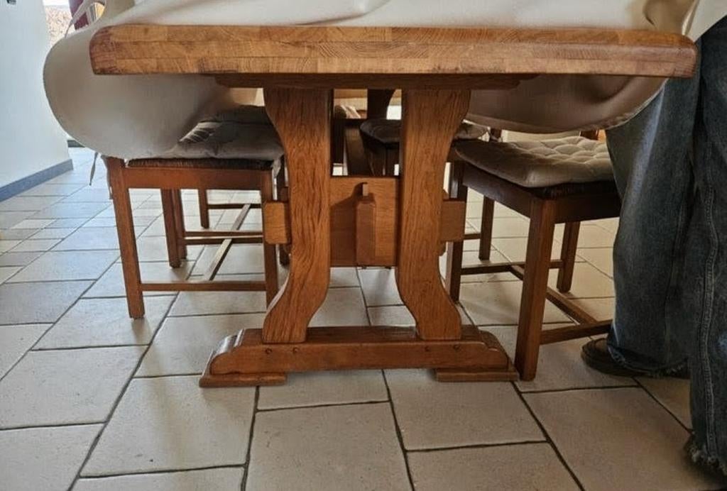 Kloostertafel in massief eik, Ophalen