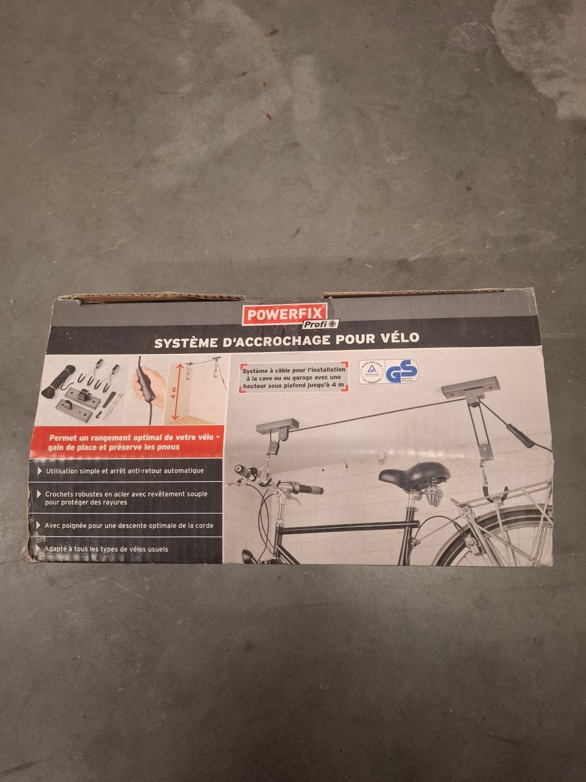 Ophangsysteem fiets, Ophalen, Nieuw