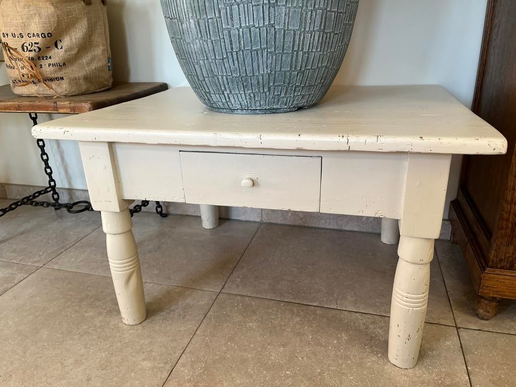 Massief grenen salontafel, Huis en Inrichting, Tafels | Salontafels, Ophalen, Gebruikt, 50 tot 100 cm, 50 tot 75 cm