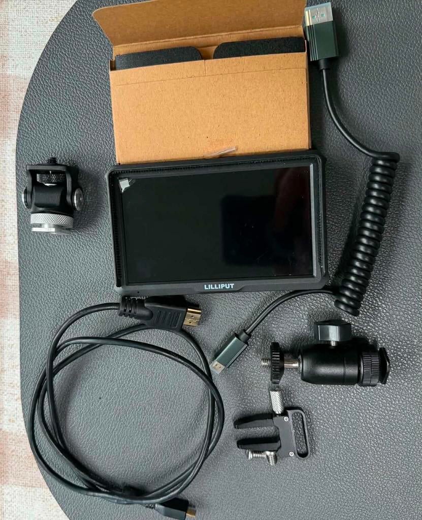 Moniteur Lilliput 5" (sous film) + Batterie + Accessoires, Enlèvement ou Envoi