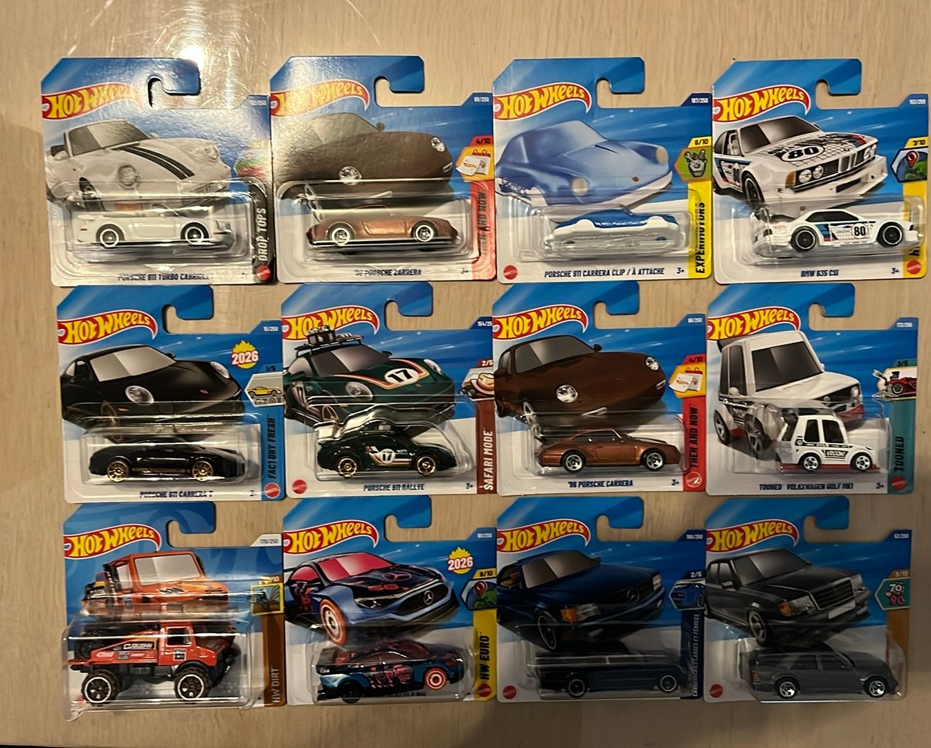 Hotwheels Porsche, Bmw, Mercedes, Volkswagen, Ophalen of Verzenden, Nieuw, Auto