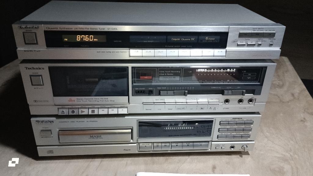 Kit Hi-Fi Technics — RS-B16, SL-PG200A et ST-G40L, TV, Hi-fi & Vidéo, Chaîne Hi-fi, Enlèvement ou Envoi, Lecteur CD