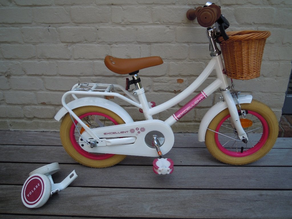 kinderfiets, Fietsen en Brommers, Ophalen, Terugtraprem, Zijwieltjes, Exellent