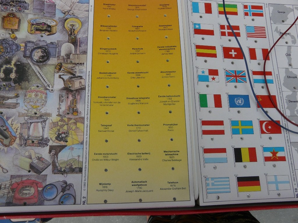 Vintage groot Electro Quiz spel uit de jaren 1980, Hobby en Vrije tijd, Een of twee spelers, Ophalen, Zo goed als nieuw, Jumbo