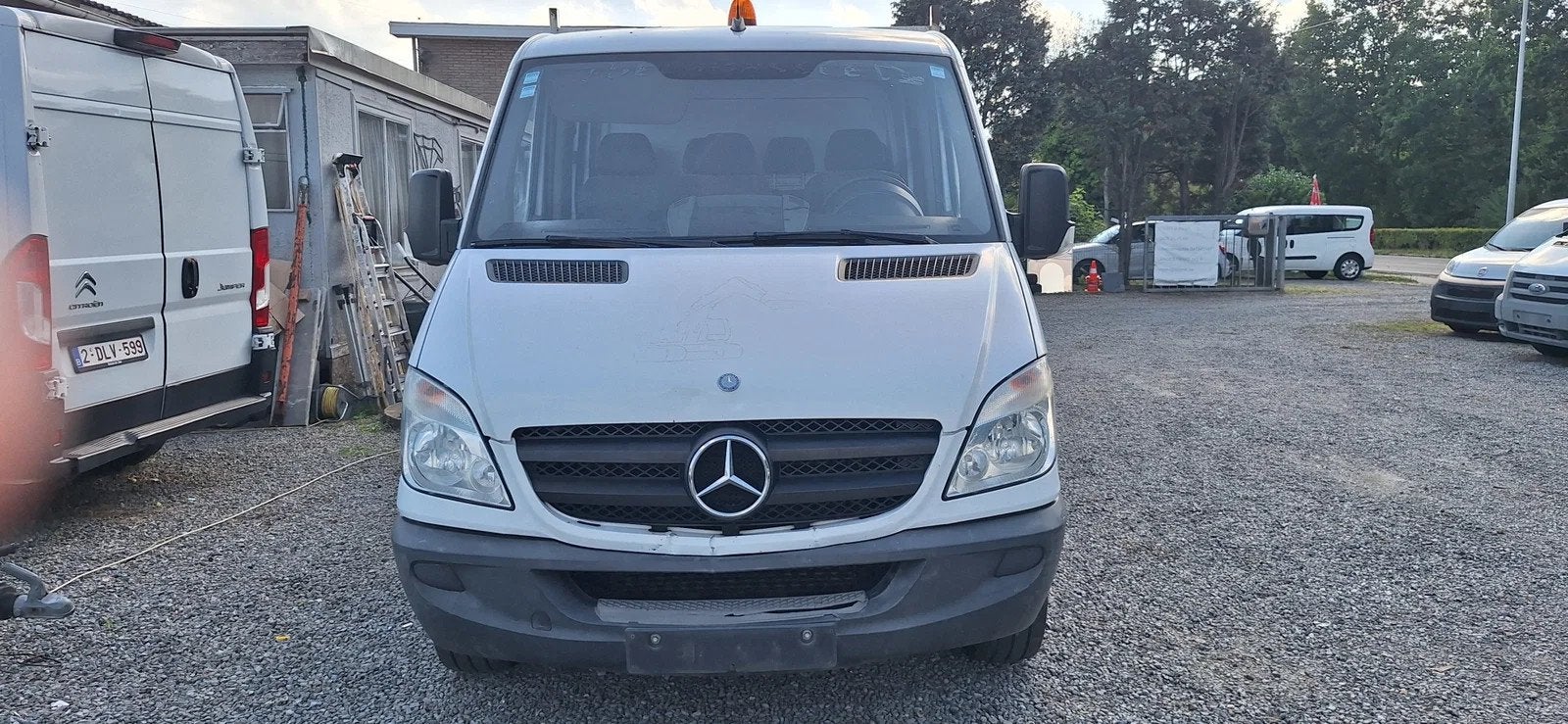 Mercedes-Benz Sprinter Dubbel cab 7 plaatsen open laadbak 3m, Autos, Euro 5, Achat, Entreprise, Boîte manuelle