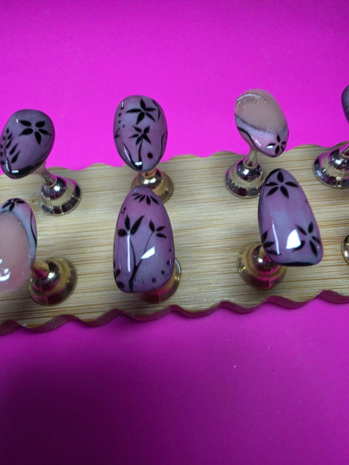 Press on nails elegant red purple, Enlèvement ou Envoi, Comme neuf