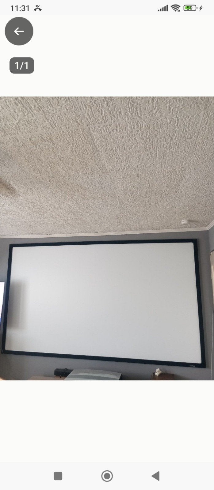 grand toile  2 m76 de long et hauteur 1 m57 nikel, Enlèvement